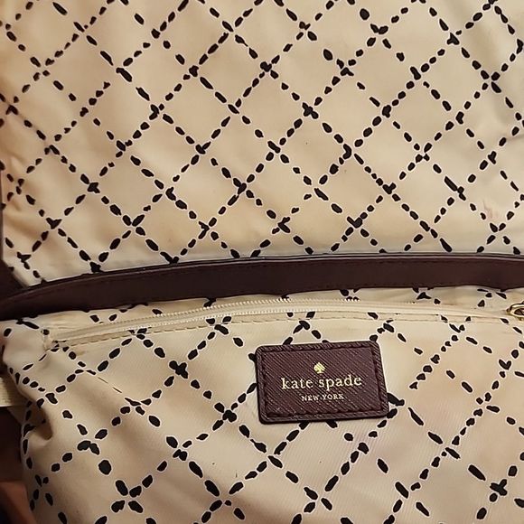 Kate Spade Greer Laurel Way Plum Purple Clutch Crossbody Handbag - Picture 4 of 7